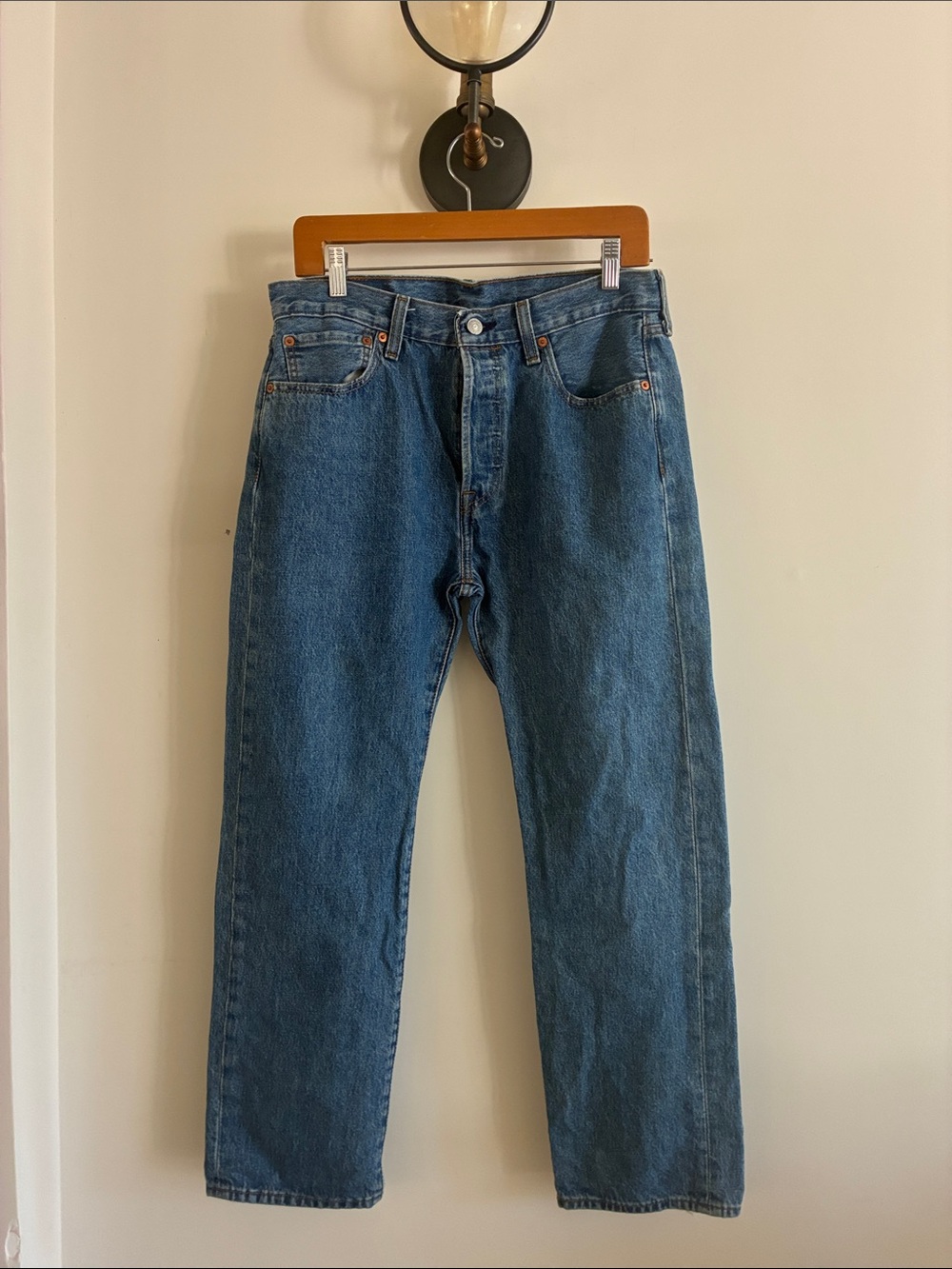Levi's Indigo Straight-Leg Men's 501 Jeans